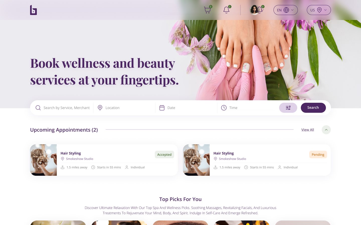 BookBetter homepage
