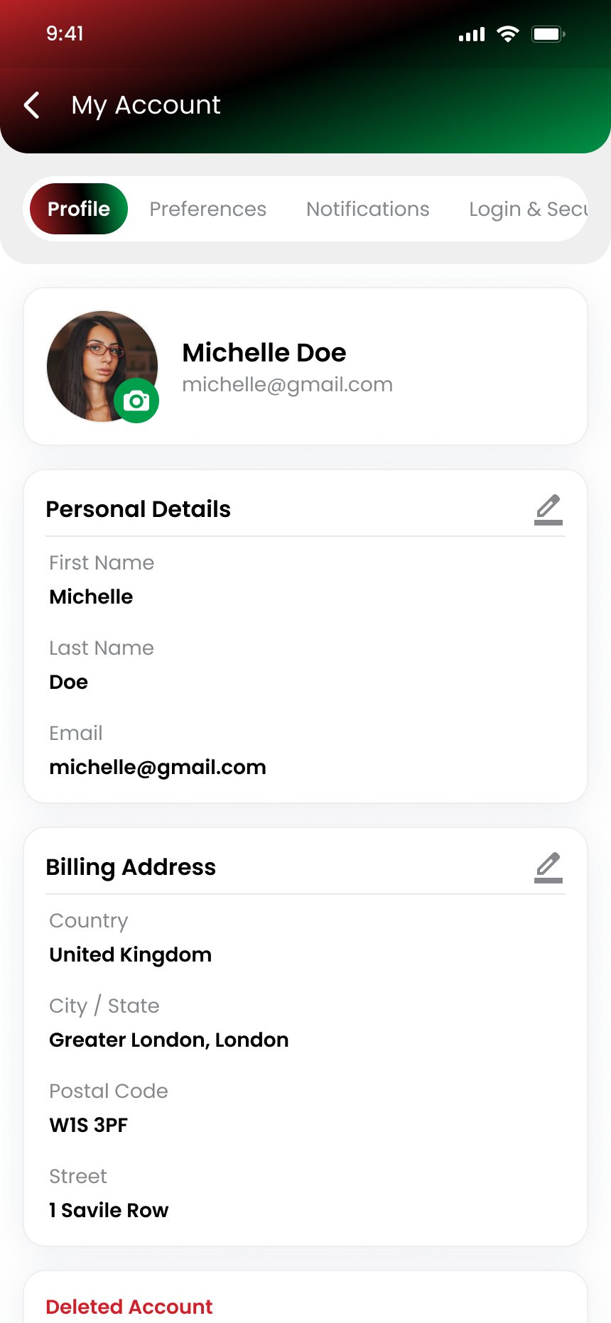 My account