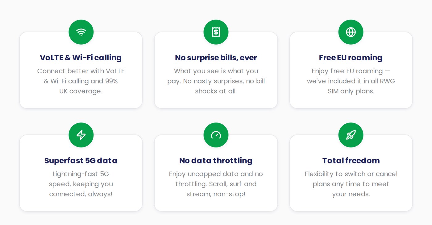Feature cards