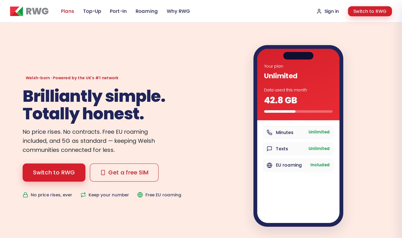 Website UI kit, assembled entirely from the system’s components