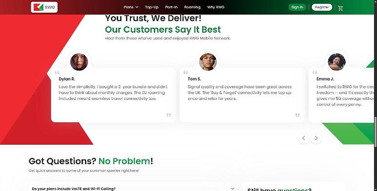 Reviews on a bold red-to-green band