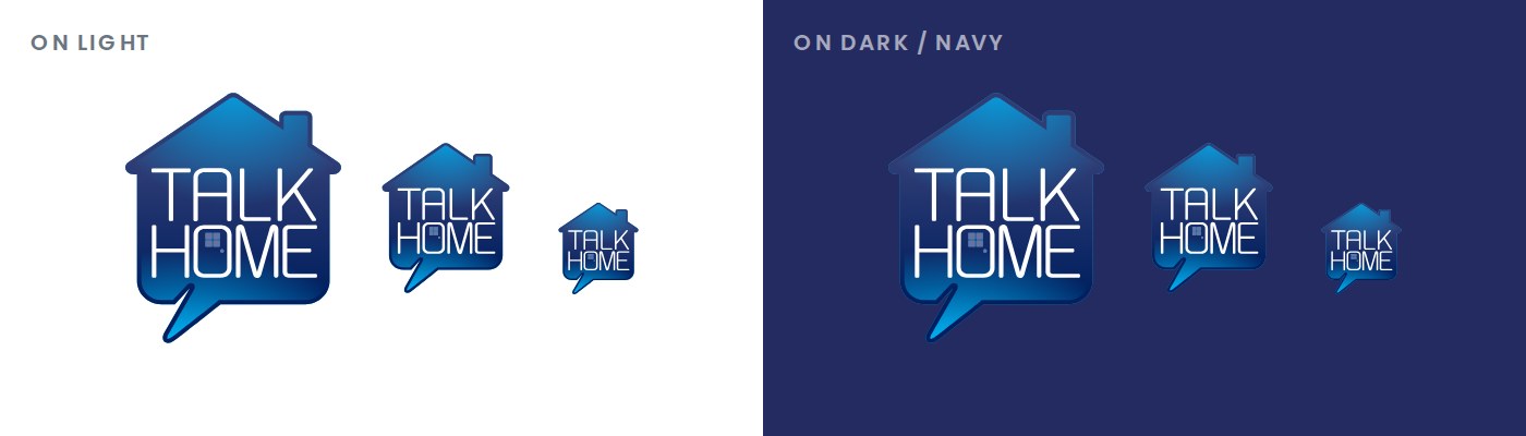 Logo on light and dark